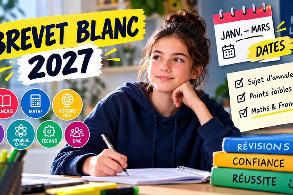 Brevet blanc 2027 dates matières conseils
