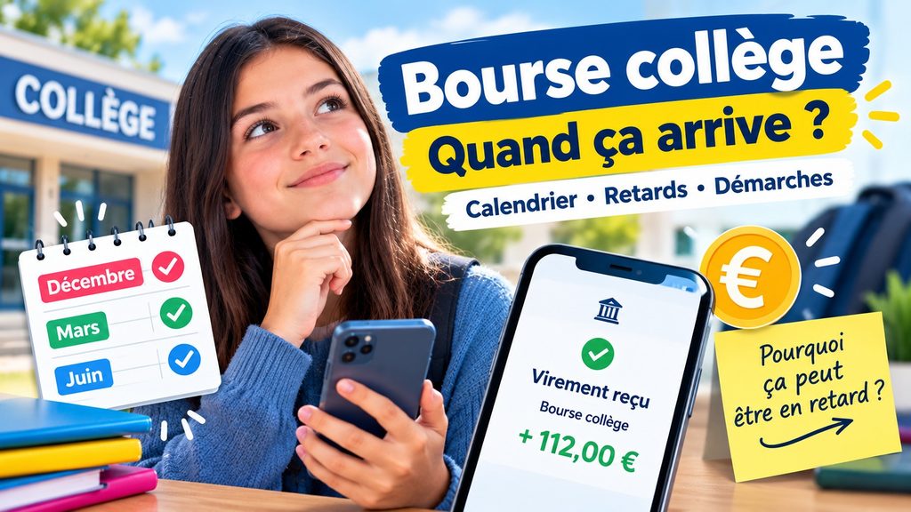 Date de versement de la bourse collège