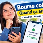 Date de versement de la bourse collège